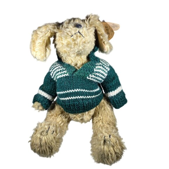 Ty Collectible Spencer Plush dog Style 6046 With Green Sweater christmas - Picture 1 of 8